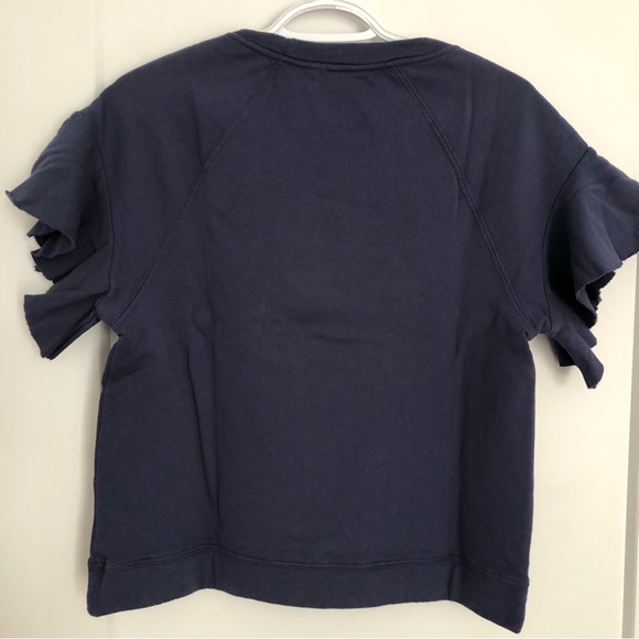 Saturday Sunday brand short butterfly sleeve XXS sweatshirt from Anthropologie. - Picture 2 of 8